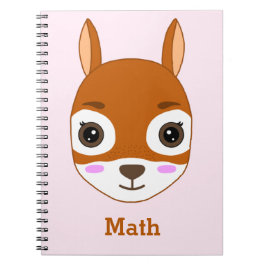 Caderno Personalizado com Padrão de Esquilo