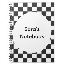 Caderno Personalizado com Xadrez em Espiral