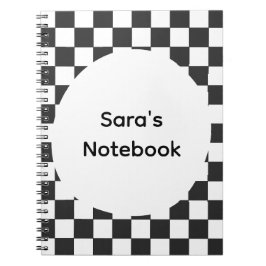 Caderno Personalizado com Xadrez em Espiral