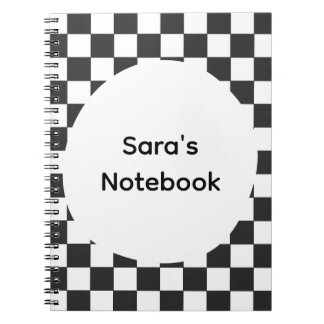 Caderno Personalizado com Xadrez em Espiral
