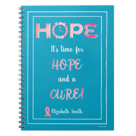 Caderno personalizado consciência do cancro da