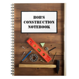 Caderno personalizado da construção