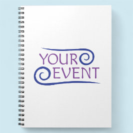Caderno Personalizado Espiral com Logotipo do Even