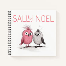 Caderno personalizado fofo colorido