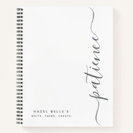 Caderno Personalizado Minimalista Nome Personaliza