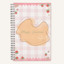 Caderno Personalizado Morango Fofo