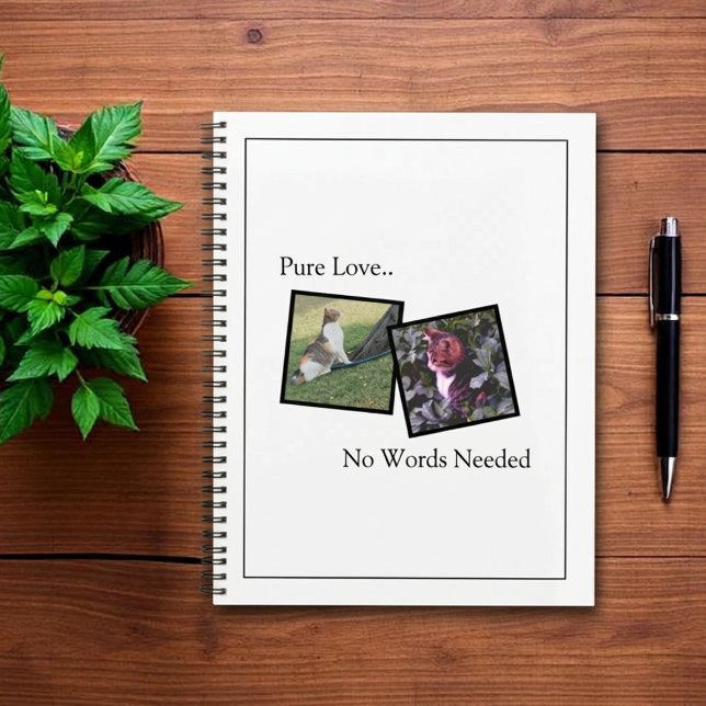 Caderno Personalizado Planejador de Animais de Est (Fully customizable notebook planner with photos for pet lovers)