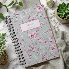 Caderno Personalizado Rosa Vintage