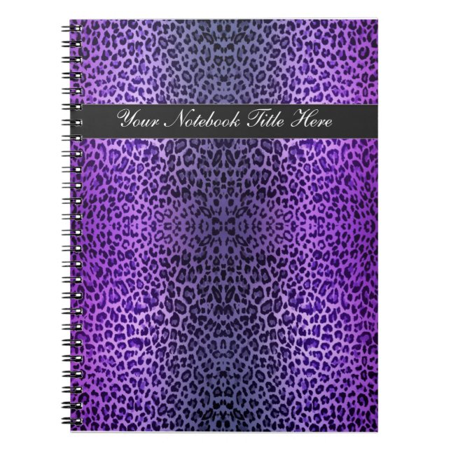 Caderno pessoal roxo selvagem dos amantes do (Frente)
