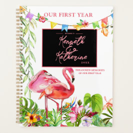 Caderno Planejador Tropical Flamingo
