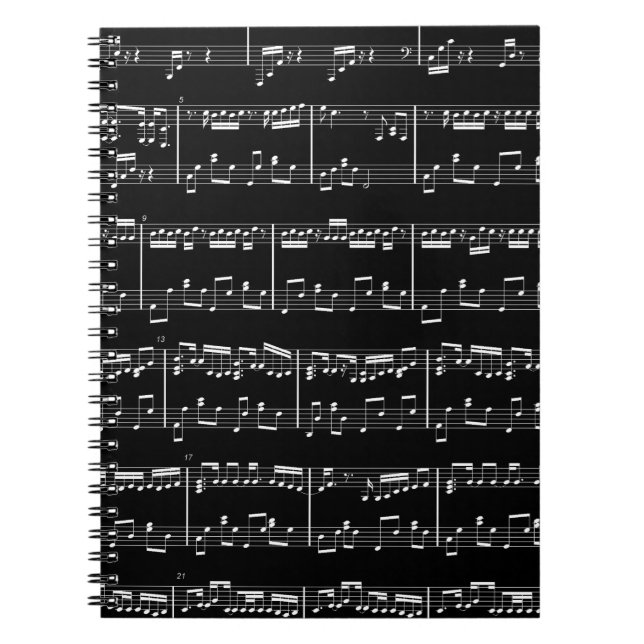 Caderno preto da partitura (Frente)