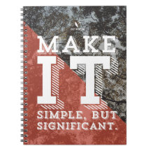 Caderno "simples mas significativo"