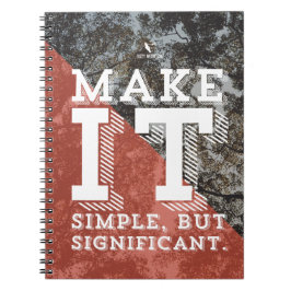 Caderno "simples mas significativo"