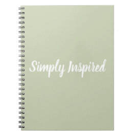 Caderno simplesmente inspirado