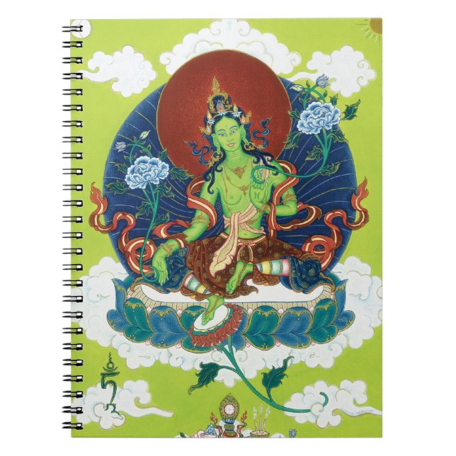 CADERNO Tara verde - mãe de todo o Buddhas (Frente)