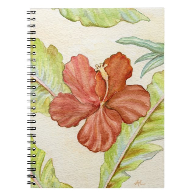 Caderno tropical do hibiscus (Frente)