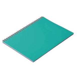 Caderno Verde Diário Espiral Mínimo Turquesa
