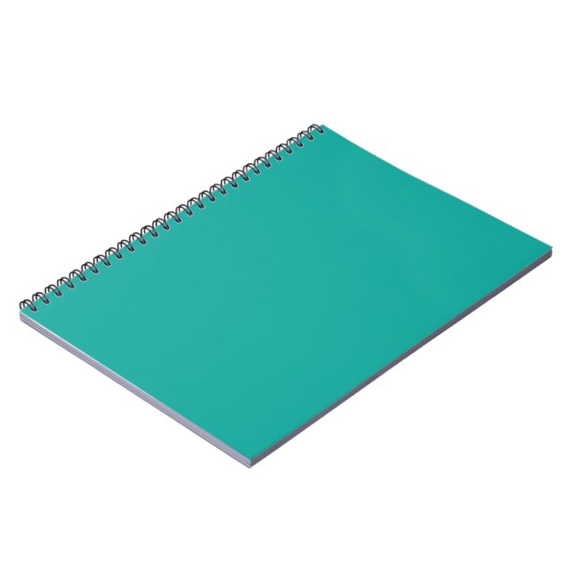 Caderno Verde | Diário Espiral Mínimo Turquesa (Left Side)