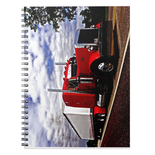 Caderno vermelho de Sensenig Peterbilt 379 (Frente)