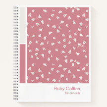Caderno Vertical com Paleta Floral Ditsy