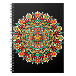 Cadernos Coloridos com Padrão de Mandala Boho Pont