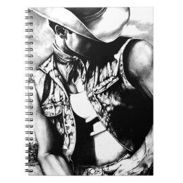 Cadernos com Desenho de Cowboy de Arte Fina