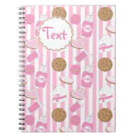 Cadernos de Bolos Cookies & Milk Girls Pink Bakery