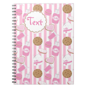 Cadernos de Bolos Cookies & Milk Girls Pink Bakery