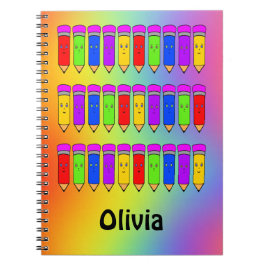 Cadernos de Fotos em Espiral Happy Pencils!
