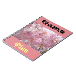 Cadernos de Plano de Jogo personalizados Flores de
