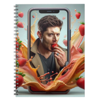 Cadernos Dean com morangos