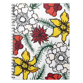 Cadernos Espirais de Flores para Amantes da Nature