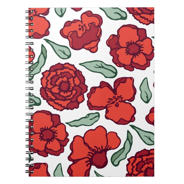 Cadernos Espirais de Flores para Reflexão Conscien (Frente)