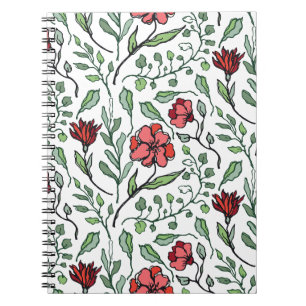 Cadernos Espirais Florais para Escrita Inspirada