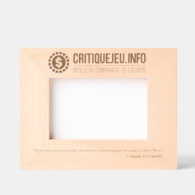 Cadre photo CritiqueJeu pour gagrestes (Front)