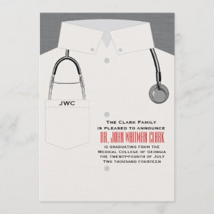 Caduceus & convite médico do estetoscópio