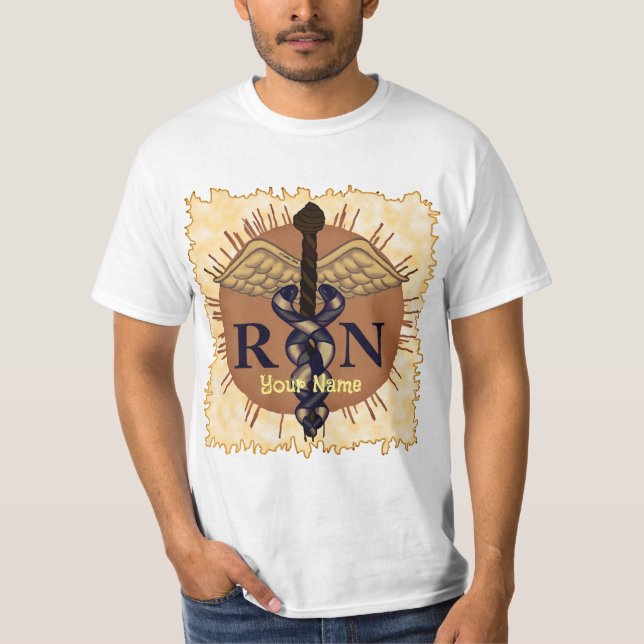 caduceus R.N. Enfermeiro T-Shirt (Frente)