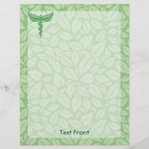 Caduco com Folheto de Fundo das Folhas