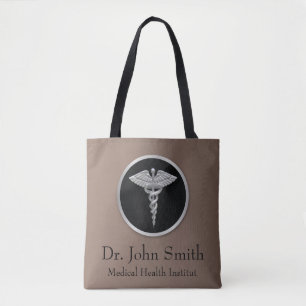 Caduco Médico de Prata - Saco de Tote de Todos os