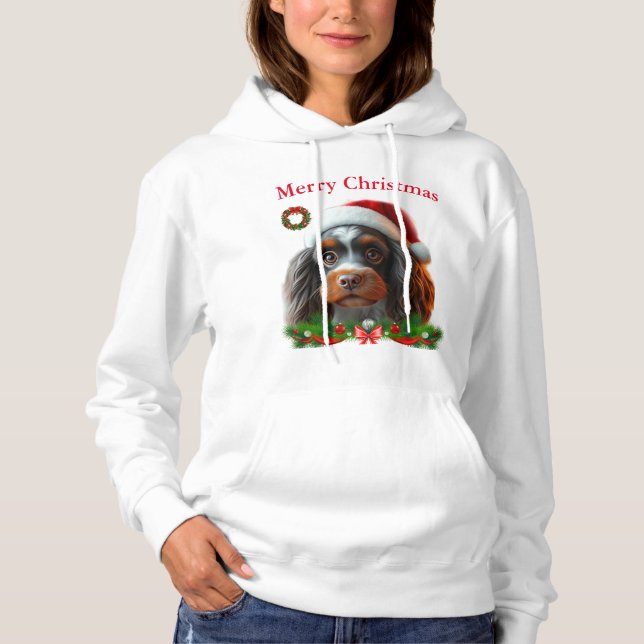Cães bonitos T-shirts de Natal (Frente)