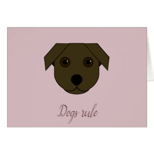 Cães contra o cartão do dia dos enganados dos