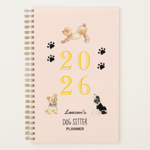 Cães de aquarela, Planejador 2026 da Cães Sitter