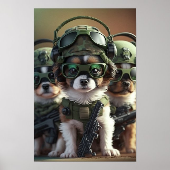 Cães do Exército de poster (Frente)