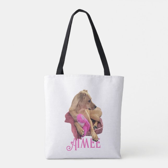 Cães Fave Personalizados Comprando Bolsa (Verso)