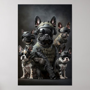 Cães Militares de poster Art