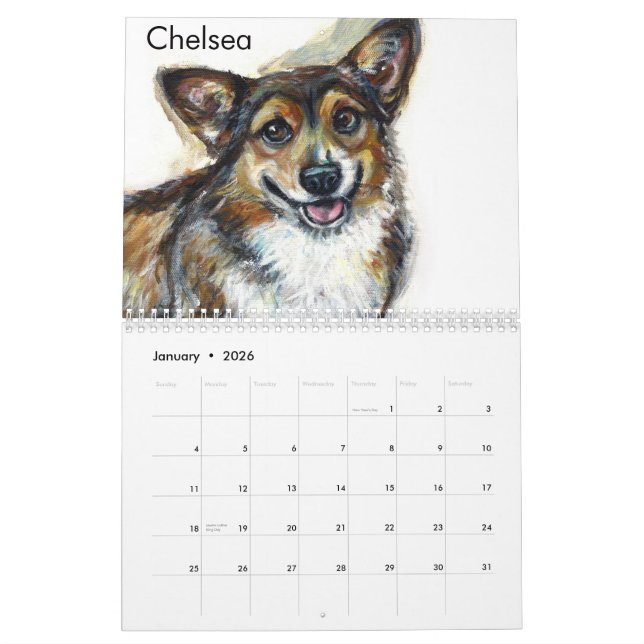 Cães pelo calendário de Angie 2013 (Jan 2026)