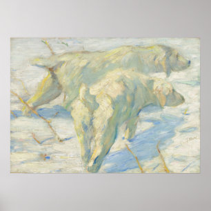 Cães Siberianos - Franz Marc, Poster alemão de Bel
