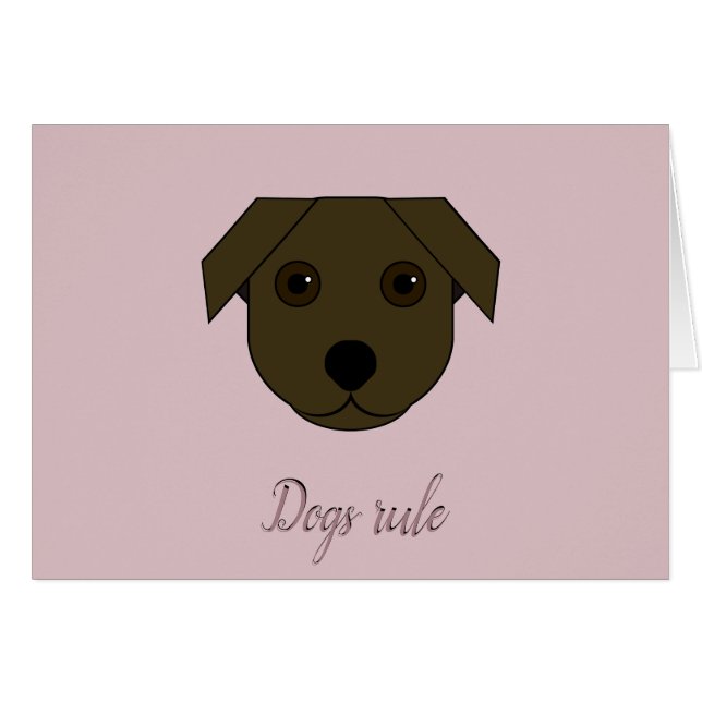 Cães vs. Gatos Cartão do Dia dos Idiotas (Frente Horizontal)