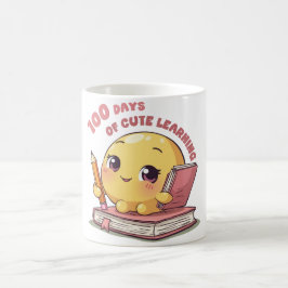 Café 100 dias de caneca de aprendizagem
