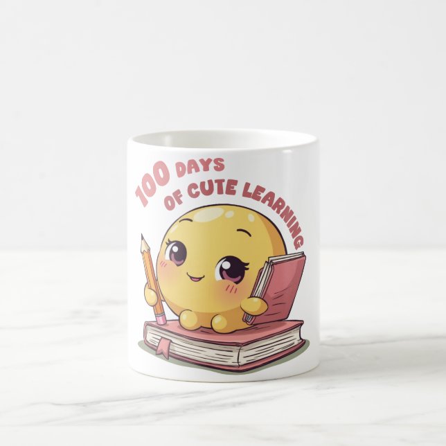 Café 100 dias de caneca de aprendizagem (Centro)